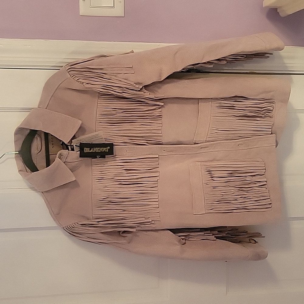 *NEW WITH TAGS* Blank NYC Suede Fringe Jacket - Picture 2 of 8